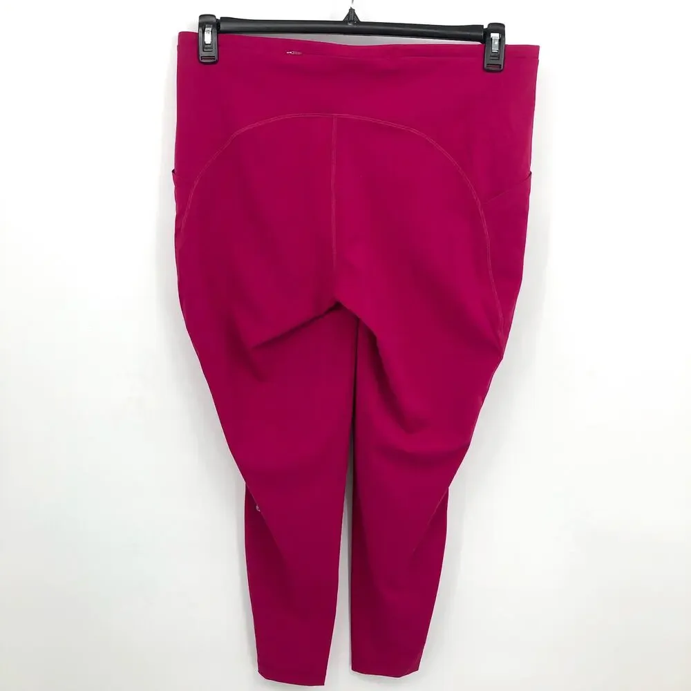 LULULEMON Womens Swift Speed High-Rise Leggings Size 18 Pink Wild Berry 28